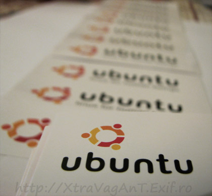 Ubuntu CD gratis free sticker