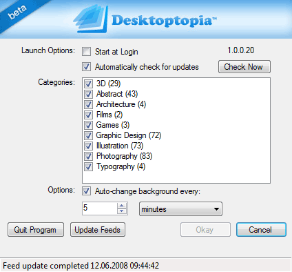 desktoptopia wallpapers change schimba download